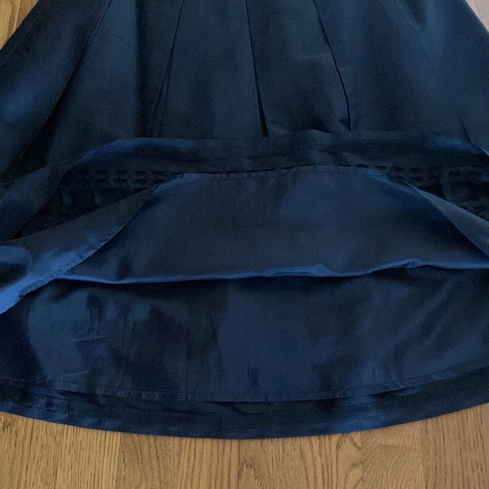 Talbots Pure Silk Pleated Skirt With Cut Out Hem Size 4 EUC - Picture 4 of 11